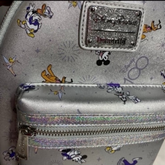 Disney parks 100th anniversary Mickey and friends AOP Loungefly mini backpack - Picture 7 of 7